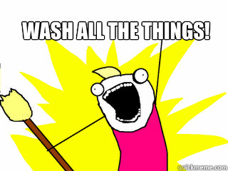 wash all the things!   All The Things