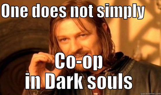 ONE DOES NOT SIMPLY      CO-OP IN DARK SOULS Boromir