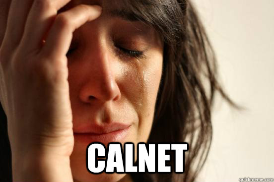  CAlnet  First World Problems
