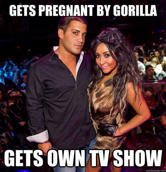 gets pregnant by gorilla gets own tv show  