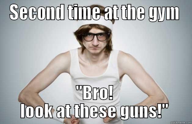 Skinny bro second time at the gym - SECOND TIME AT THE GYM 