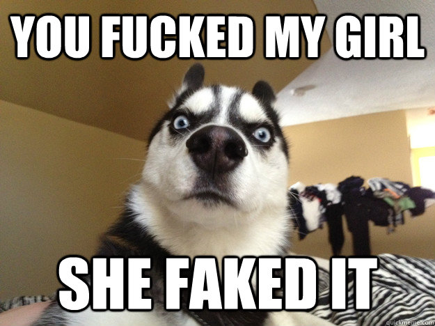 You fucked my girl she faked it - You fucked my girl she faked it  Realization Dog