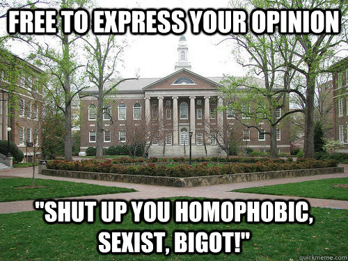 Free to express your opinion 