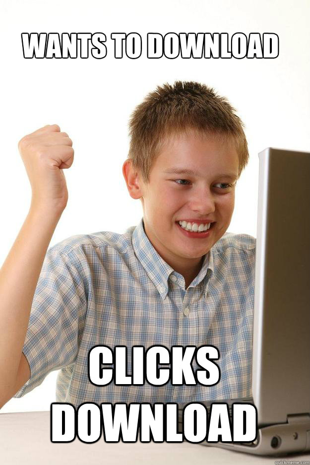 wants to download clicks download  1 time internet