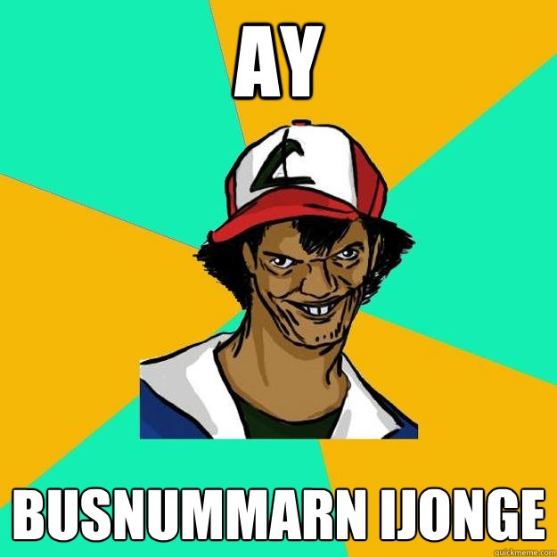AY Busnummarn ijonge  Ash Pedreiro