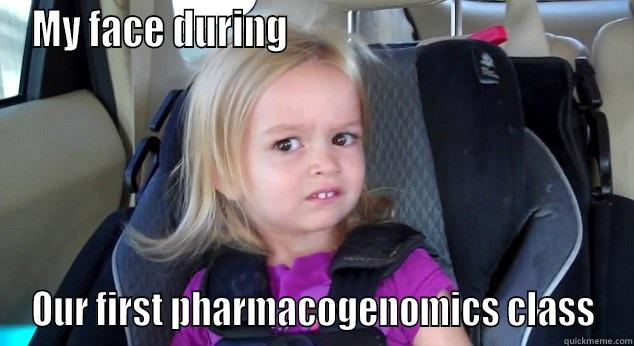 MY FACE DURING                                          OUR FIRST PHARMACOGENOMICS CLASS Misc