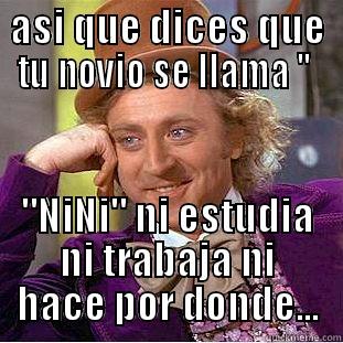 ASI QUE DICES QUE TU NOVIO SE LLAMA 