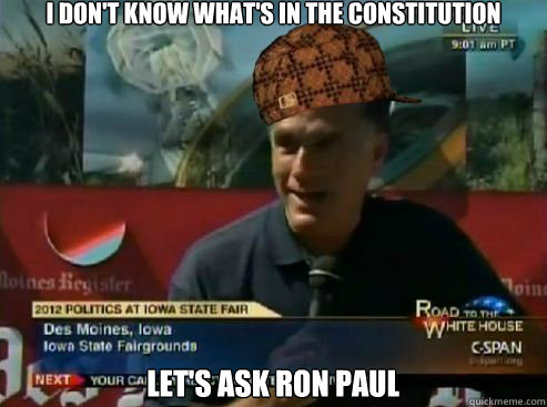 I don't know what's in the constitution Let's ask Ron Paul - I don't know what's in the constitution Let's ask Ron Paul  Misc