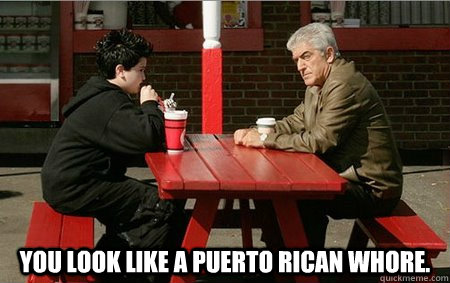  You look like a Puerto Rican Whore. -  You look like a Puerto Rican Whore.  Misc