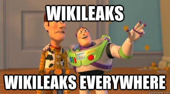 wikileaks wikileaks everywhere  Buzz Glitter