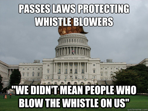 passes laws protecting whistle blowers 