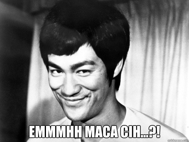  emmmhh maca cih...?! -  emmmhh maca cih...?!  Bruce Lee