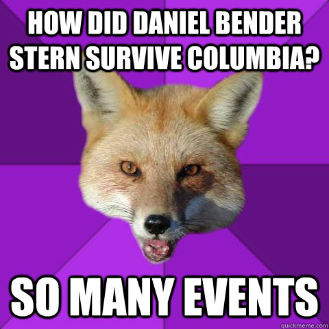 How did daniel bender stern survive columbia? so many events  Forensics Fox