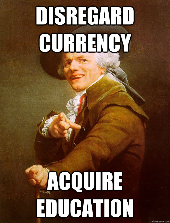 Disregard Currency Acquire Education  Joseph Ducreux