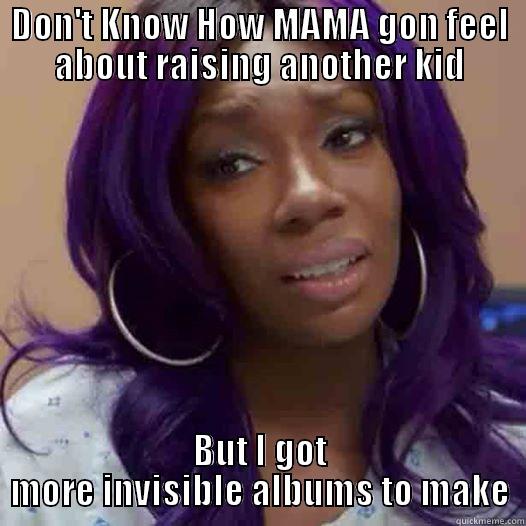 DON'T KNOW HOW MAMA GON FEEL ABOUT RAISING ANOTHER KID BUT I GOT MORE INVISIBLE ALBUMS TO MAKE Misc
