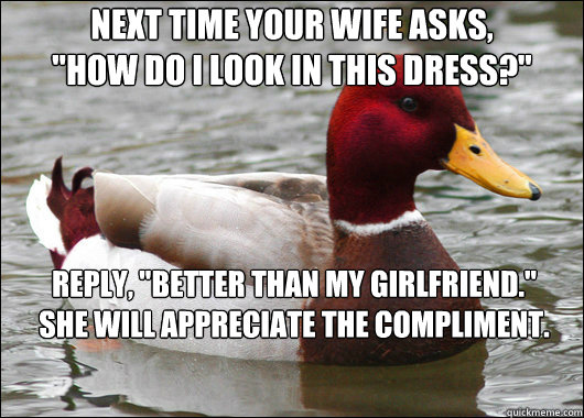 next time your wife asks,
