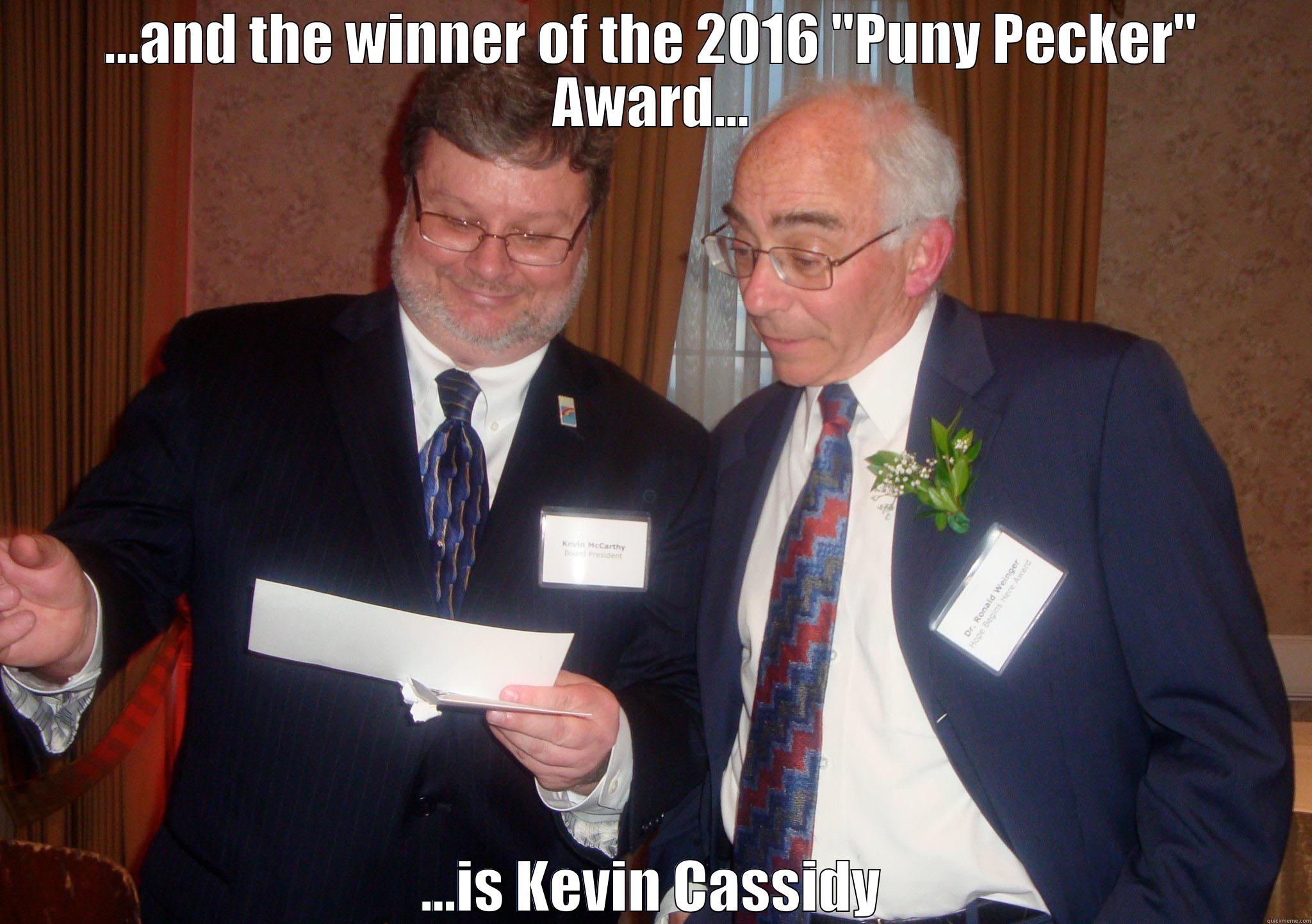 ...AND THE WINNER OF THE 2016 