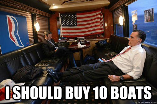  I should buy 10 boats  Sudden Realization Romney