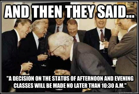 and then they said... 