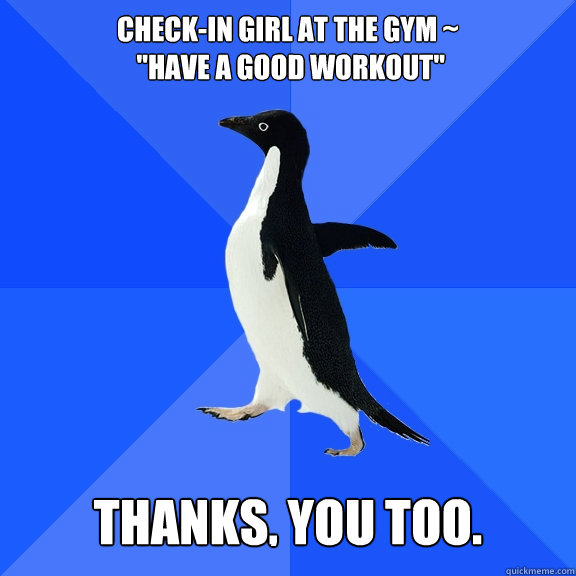 Check-in girl at the gym ~
 