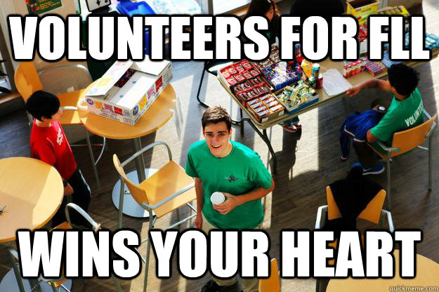 Volunteers for FLL Wins your Heart  Ridiculously Photogenic Volunteer