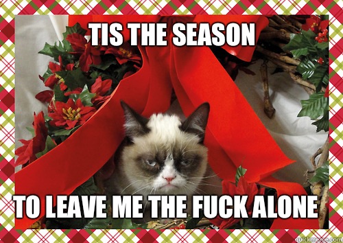 Tis the season To leave me the fuck alone - Tis the season To leave me the fuck alone  merry christmas