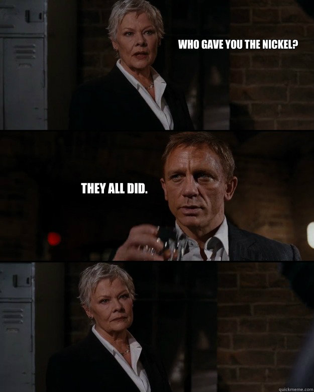 Who gave you the nickel? They all did.  Priorities Bond