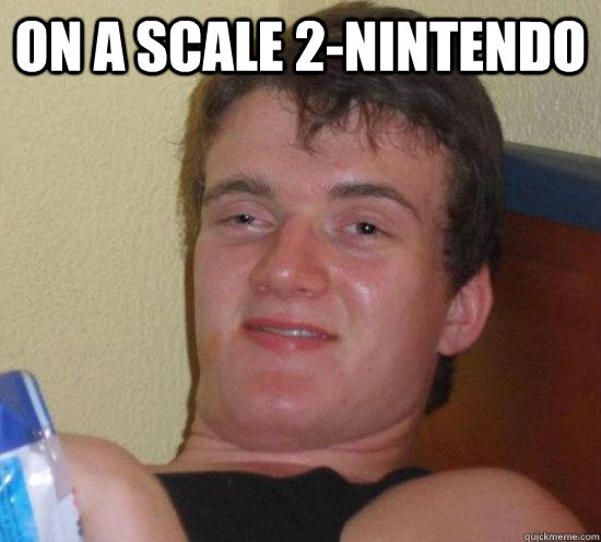 On a scale 2-nintendo    Really High Guy