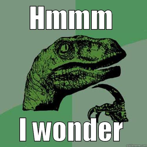 HMMM I WONDER Philosoraptor