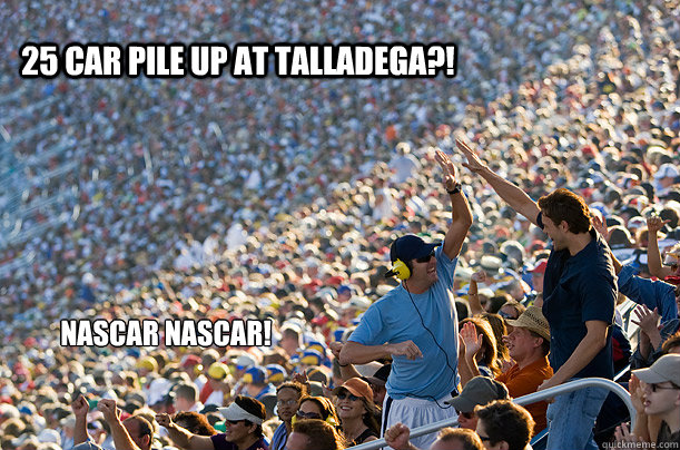 25 Car Pile Up at Talladega?! Nascar Nascar!   