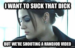 I want to suck that dick but we're shooting a handjob video - I want to suck that dick but we're shooting a handjob video  Misc