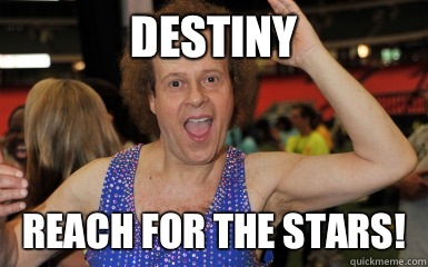 Destiny Reach for the stars!  Richard simmons sequins