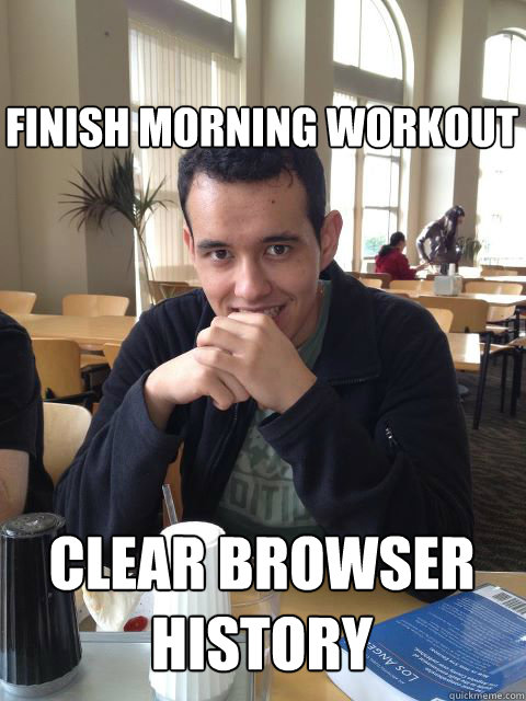 finish morning workout clear browser history - finish morning workout clear browser history  Inappropriate Creeper Eyes