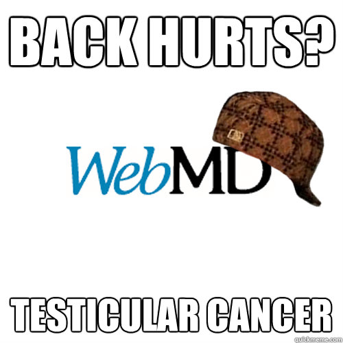 back hurts? testicular cancer  