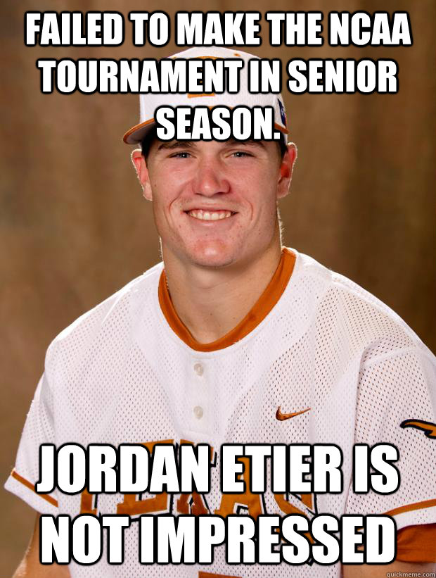 Failed to make the NCAA Tournament in senior season. Jordan Etier is not impressed - Failed to make the NCAA Tournament in senior season. Jordan Etier is not impressed  Jordan Etier