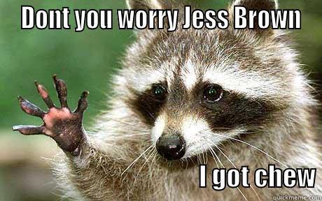  DONT YOU WORRY JESS BROWN                                                 I GOT CHEW Misc