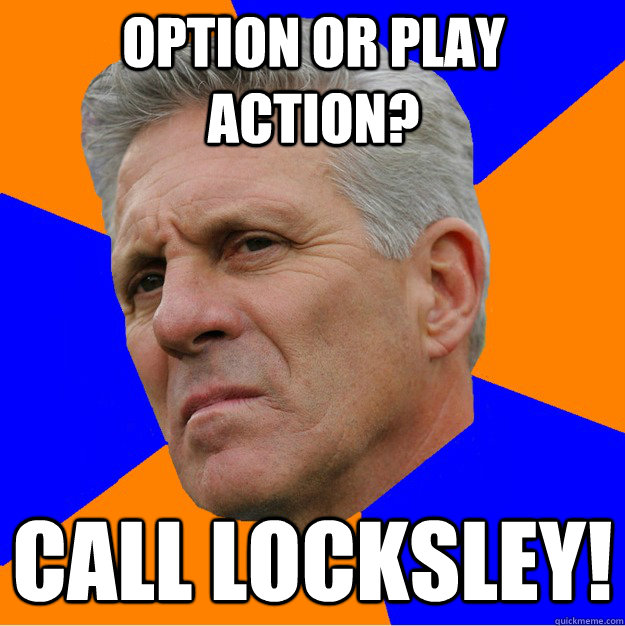 option or play action? call locksley!  Uninformed Zook