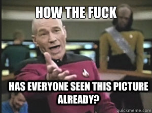 how the fuck has everyone seen this picture already?  Annoyed Picard
