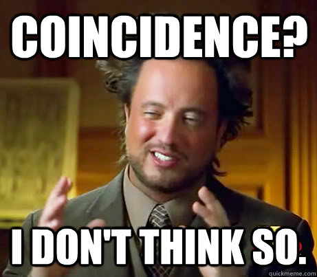 Coincidence? I don't think so. - Coincidence? I don't think so.  Giorgio A Tsoukalos