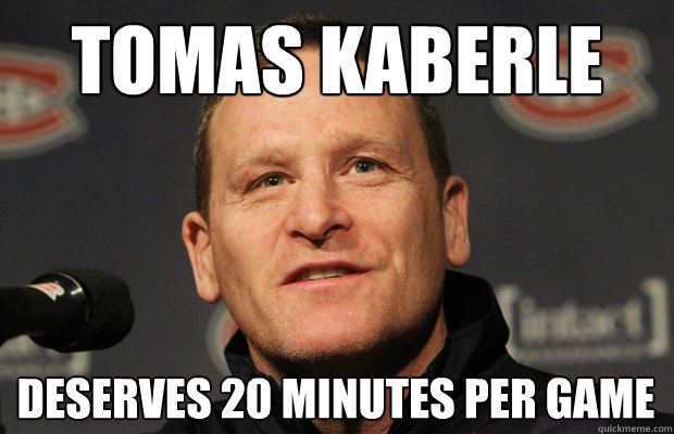 tomas kaberle  deserves 20 minutes per game  