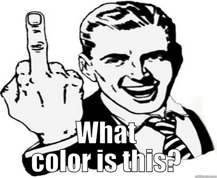  WHAT COLOR IS THIS? Misc