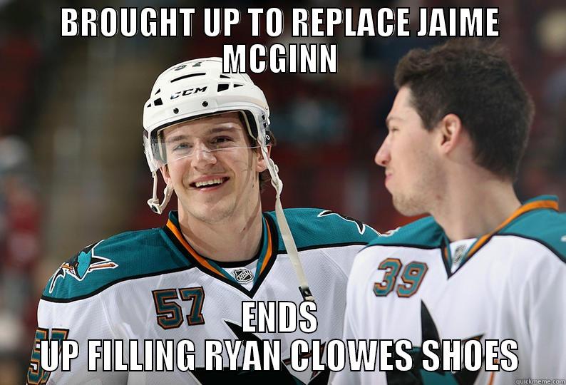 BROUGHT UP TO REPLACE JAIME MCGINN ENDS UP FILLING RYAN CLOWES SHOES Misc