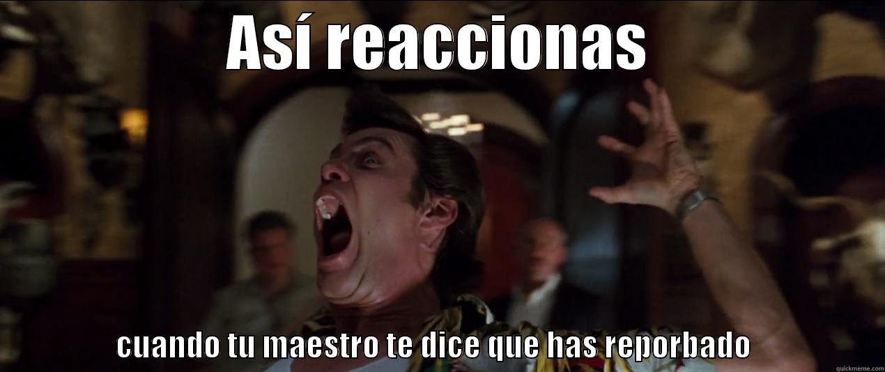 Reprobaciones  - ASÍ REACCIONAS                    CUANDO TU MAESTRO TE DICE QUE HAS REPORBADO                     Misc