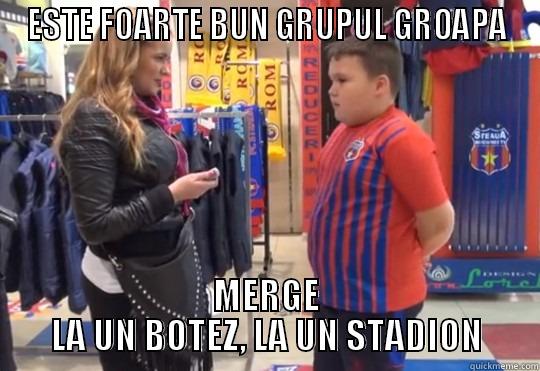 armin - fan steaua tv - ESTE FOARTE BUN GRUPUL GROAPA MERGE LA UN BOTEZ, LA UN STADION Misc