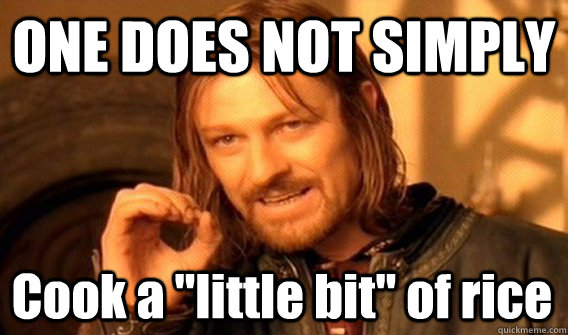 ONE DOES NOT SIMPLY Cook a 