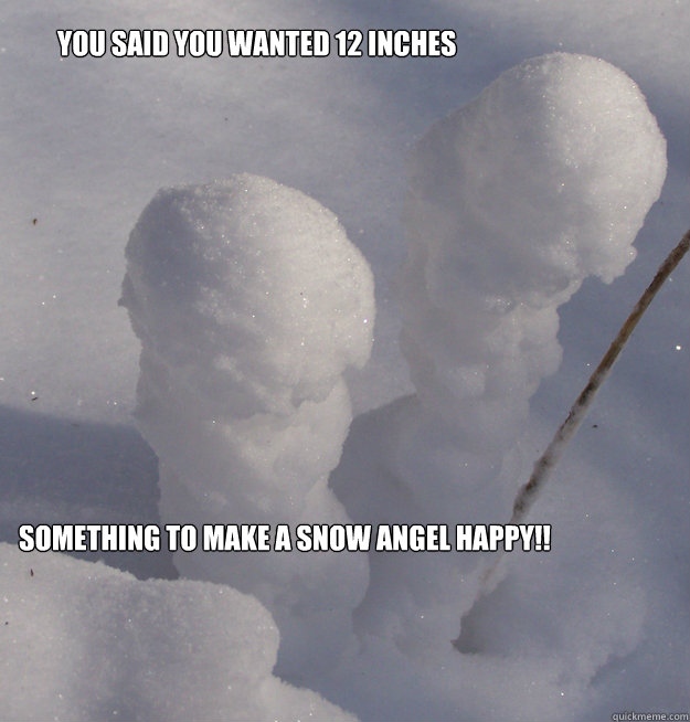 YOU SAID YOU WANTED 12 INCHES SOMETHING TO MAKE A SNOW ANGEL HAPPY!! - YOU SAID YOU WANTED 12 INCHES SOMETHING TO MAKE A SNOW ANGEL HAPPY!!  SNOW TOY