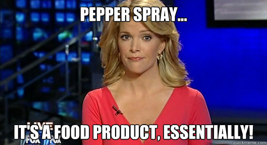 Pepper Spray... It's a Food Product, Essentially! - Pepper Spray... It's a Food Product, Essentially!  Essentially Megyn