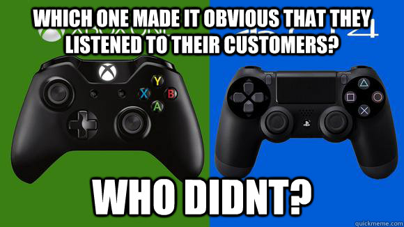 Which one made it obvious that they listened to their customers? who didnt?  