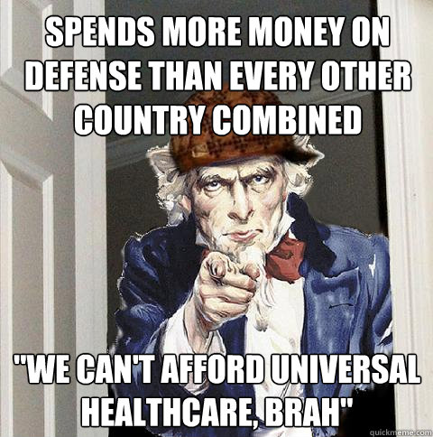 spends more money on defense than every other country combined 