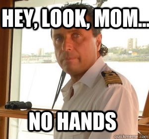 Hey, look, mom... no hands  
